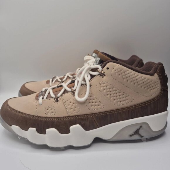 Nike Air Jordan 9 Golf NRG PGA Masters Woods WoodGrain Brown 10.5 FN6929-200 - Picture 10 of 16